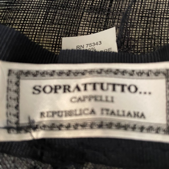 Soprattutto Cappelli Fancy Derby Hat in Black,  New with Tags - Picture 5 of 7